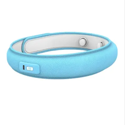 Plavi vibrirajući Bluetooth masažer za oči s ugrađenom glazbom i glasovnim emitiranjem Plava