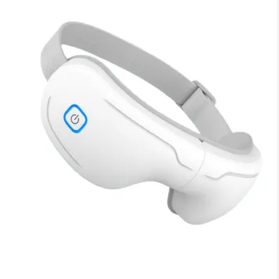 Masažer za oči s vibracijom, toplinom i Bluetooth glazbom - Ublažite naprezanje očiju i poboljšajte san Bijela