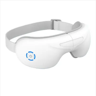 Masažer za oči sa zračnim tlakom, vibracijama, toplinom, Bluetooth glazbom i glasovnim prikazom Bijela