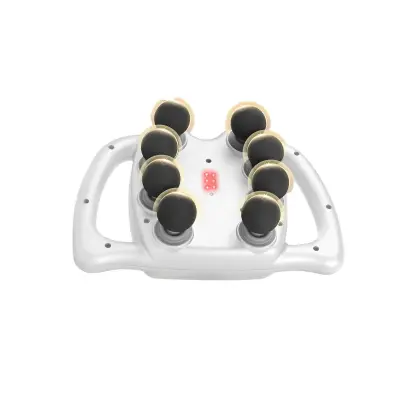 8-Head Fascia Gun White - 99-Level Intensity Muscle Massager for Deep Tissue Relaxation Bijela