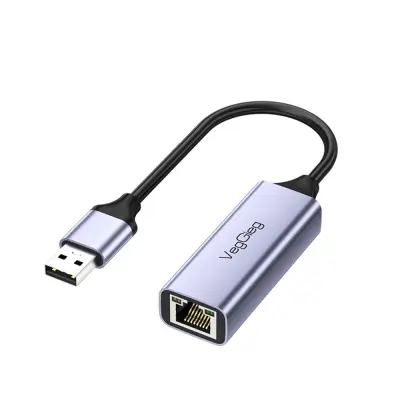USB na Ethernet adapter - 10\/100 Mbps mrežni konektor od aluminijske legure Siva
