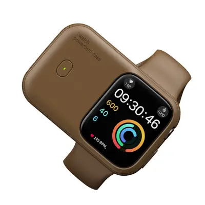 Magnetski punjač za 49mm Compatible Apple Watch - Prijenosna baterija od 1200mAh Smeđa