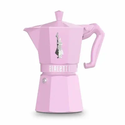 Bialetti Moka Exclusive aparat za kavu, pastelno ružičasta