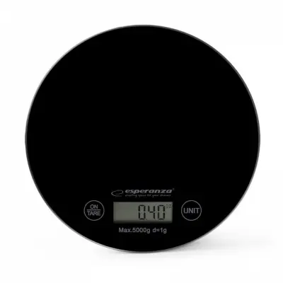 Esperanza EKS003K digitalna kuhinjska vaga, 5 kg, crna