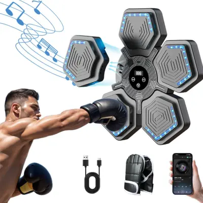 Pametna boksačka mašina: Bluetooth podesiva brzina za znanstveni trening Crna