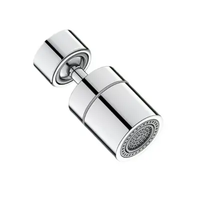 Dvostruki aerator za slavinu s rotacijom od 720° Srebrna