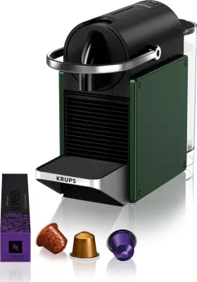 Krups XN3063 Nespresso Pixie coffee cup machine Dark green black