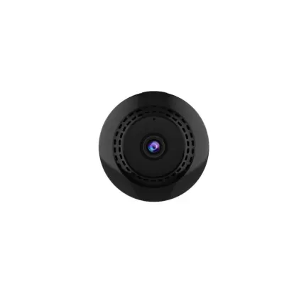 Mini Lightweight WiFi Camera: Wireless, Easy Install, 1080P HD, Night Vision, Perfect for Home & Pet Monitoring Crna