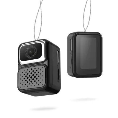 Mini kamera: Moderan fotoaparat s bljeskalicom, 480p HD videom i 0,96" IPS zaslonom Crna