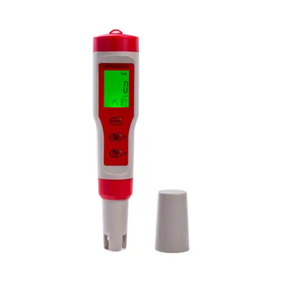 Precizni pH/TDS/EC/TEMP metar: Vaš tester kvalitete vode Crvena i bijela