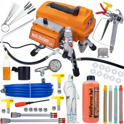Bezzračni Raspršivač Tornado RT4 UltraSpray – 3000 W, 22 MPA, 3,2 L/Min | LCD, 2 Pištolja