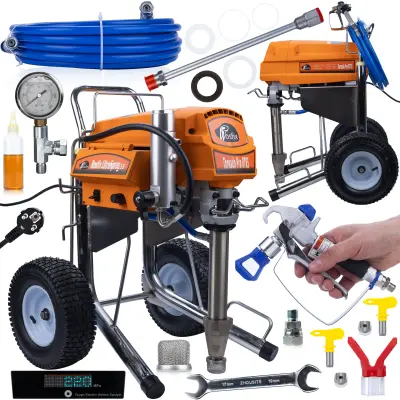 Bezzračni Raspršivač Tornado Pro RTR5 UltraSpray – 4000 W, 22 MPA, 6,5 L/Min | LCD, 2 Pištolja