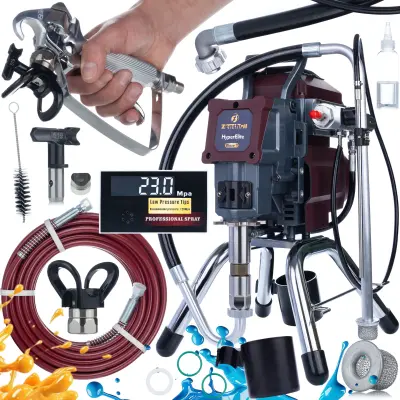 Bezzračni Raspršivač Blaze Y – 1200 W, 25 MPa, 1,8 L/Min | HyperElite Serija, LCD, ZenControl