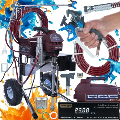 Bezzračni Raspršivač Vortex E StandPro – 3000 W, 20 MPa, 3,5 L/Min | PowerXcellence Serija