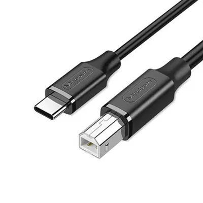 Kabel Type-C do pisača - USB 2.0 podatkovni kabel za pisače, skenere i još mnogo toga Crna