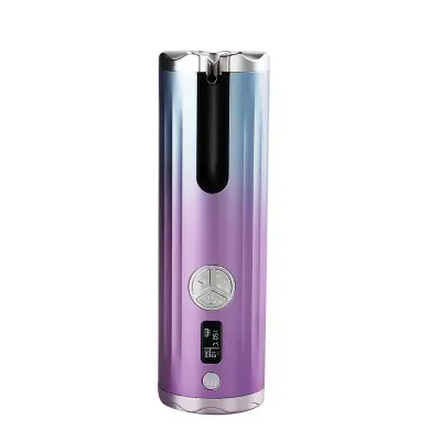 Prijenosni Mini Bežični Automatski Ionsko Uvijač za Kosu za Effortless Valove Ljubičasta + Gradient Srebrna