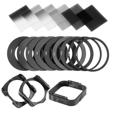 Kvadratni filter kit za fotografiju - Poboljšajte svoje slike Crna