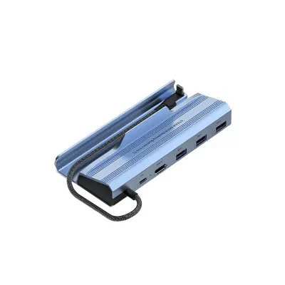 5-u-1 USB-C Docking Station Kompatibilna sa Steam Deck & Asus Handheld - PD Punjenje, USB 3.0, HD 2.0 Crna