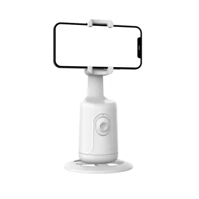 Pametni AI gimbal stabilizator za telefon s praćenjem lica i rotacijom od 360° s podesivim kutom Bijela