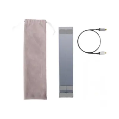 Dvostruka šipka Šest-u-jednom stalak za priključnu stanicu za prijenosno računalo - Srebrna aluminijska legura s proširivim USB priključcima Srebrna