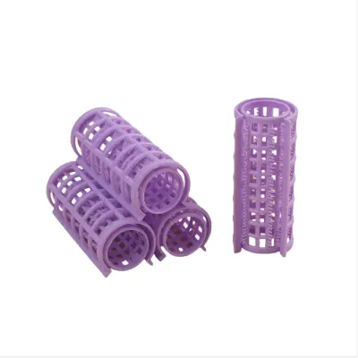 2.5cm Toothed Double Layer Lazy Hair Curlers - 10 Pcs Set, Effortless Styling Ljubičasta