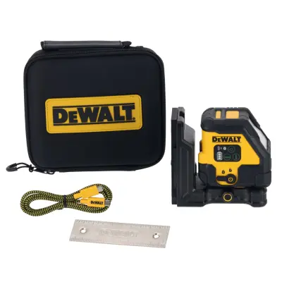 DeWalt DCLE14201GB-XJ Cross-Line Laser USB-C Rechargeable Green Beam
