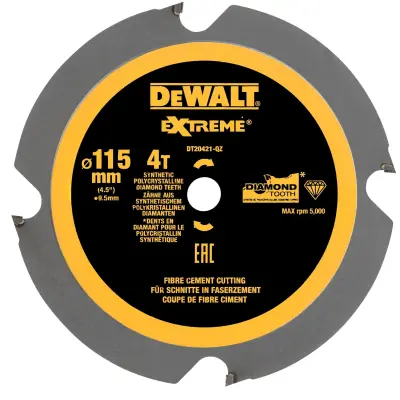 DeWalt list za kružnu pilu vlaknocement 115x10x4 zuba DT20421-QZ