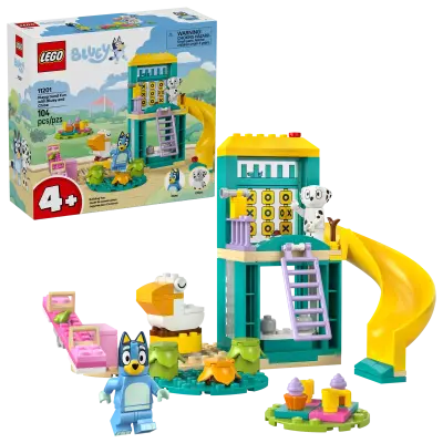 LEGO Bluey 11201 Zabava na igralištu s Bluey i Chloe