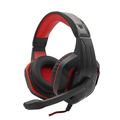 Crvene žičane gamerske slušalice - Imerzivan zvuk i udobnost Crvena