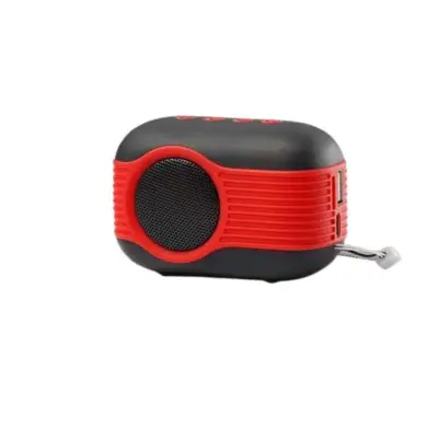 Macaron Mini Bluetooth zvučnik - Prijenosni bežični zvučnik s FM radiom i podrškom za TF/U disk Crvena
