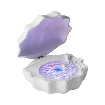 HY-M5 RGB Projektorska Lampa Bluetooth Zvučnik LED Noćno Svjetlo s Ogledalom za Šminkanje Bijela