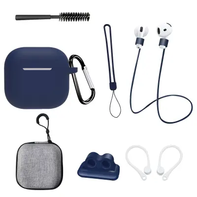 Mornarsko plavi set od 8 komada za AirPods 4. generacije Mornarsko plava