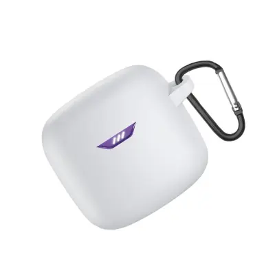 Silikonska zaštitna futrola kompatibilna sa JBL Tune Flex/Small Bean Bluetooth slušalicama (slušalice nisu uključene) Bijela