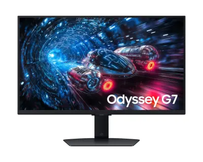 SAMSUNG 27" Odyssey G7 Gaming Monitor LS27FG702EUXEN, IPS 4K UHD, 180Hz/360Hz, 1ms, AMD FreeSync, nVidia G-Sync, DisplayPort, 2x HDMI, USB Hub, Pivot
