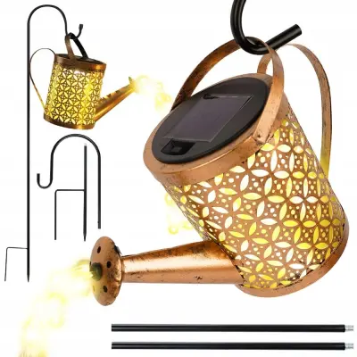 Solarna dekorativna vrtna lampa s 60 LED toplo bijelih lampi za zalijevanje