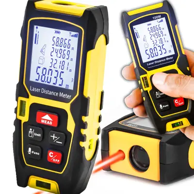 Laserski digitalni LCD mjerač udaljenosti i površine do 50m