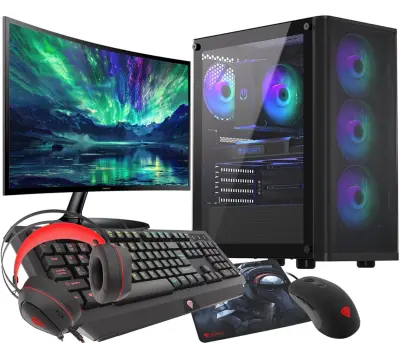 VIST Ryzen 7 5700X RX 5060 XT 32GB SSD 1TB W11 WIFI LCD 27"