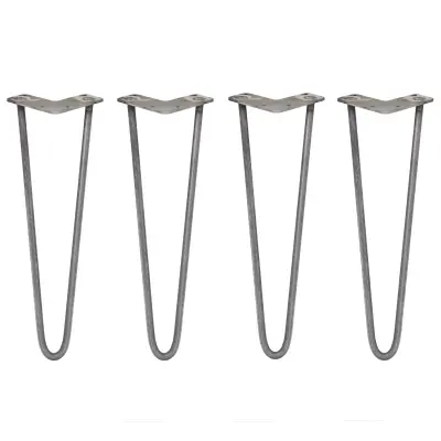 4 x 16" kopče za kosu - 2 kraka - 12 mm - sirovi čelik