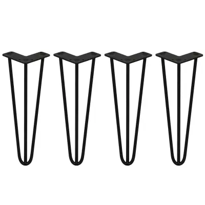 4 x 14" ukosnice - s 3 kraka - 10 mm - crne
