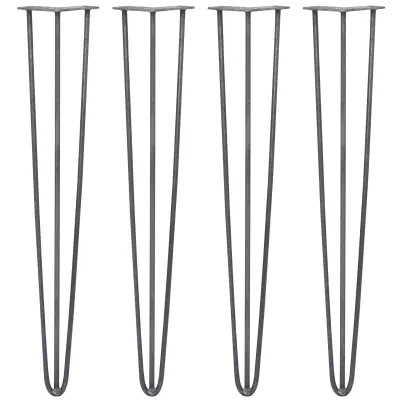 4 ukosnice za kosu x 28" - s 3 kraka - 10 mm - sirovi čelik