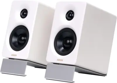 Edifier M60 Zvučnici za policu, 66 W Hi-Res, BT 5.3, USB-C/AUX, Stalci (Bijela)