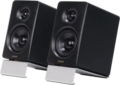 Edifier M60 zvučnici za policu, 66 W Hi-Res, BT 5.3, USB-C/AUX, stalci (crni)