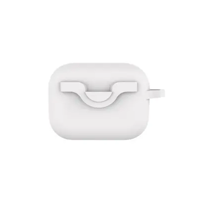 Bluetooth futrola za slušalice kompatibilna s AirPods Pro kompatibilna s AirPods Pro 2 - Bijela silikonska futrola otporna na udarce s kopčom Bijela