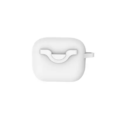 Bluetooth Earbuds Protective Case kompatibilna s AirPods 3 - Silikonska futrola otporna na udarce s kopčom i perivom završnom obradom Bijela