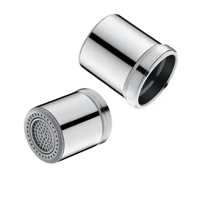 Aerator za kuhinjsku slavinu s muškim navojem od 28 mm, protiv prskanja, dvostruki način rada, štedi vodu Srebrna