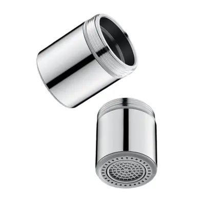 26mm Male Thread Kitchen Faucet Aerator: Two-Mode Anti-Splash Water Saving Filter Srebrna