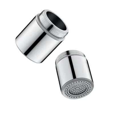 24mm muški navojni aerator za kuhinjsku slavinu - dvostruki način rada protiv prskanja, štedi vodu, filter za slavinu Srebrna
