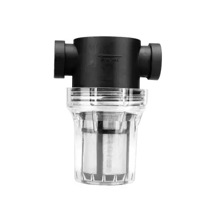 Protočni filter za vodu - unutarnji navoj 1/2" Crna