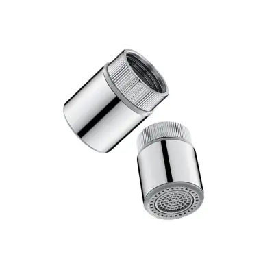 Kuhinjski aerator za slavinu s dvostrukom funkcijom protiv prskanja, kompatibilan sa slavinama s muškim navojem od 20 mm Srebrna