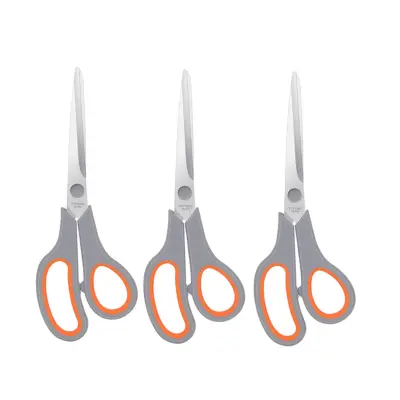 Višenamjenske škare - Set od 3 komada s ultra-oštrim oštricama od 2,5 mm Siva+Narančasta